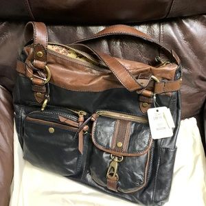 Fossil leather bag